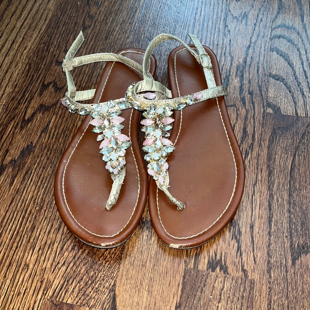 G by Guess rhinestone sandals